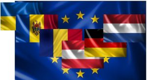 Vlag combi ukraine to nederland